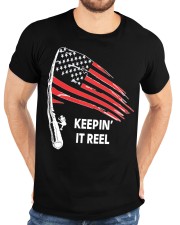 American Flag Fishing Keepin It Reel Classic T-Shirt custom-t-shirts-classic-lifestyle-front-196