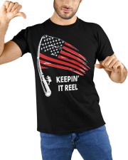 American Flag Fishing Keepin It Reel Classic T-Shirt custom-t-shirts-classic-lifestyle-front-212