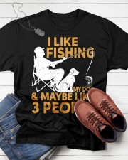 Funny I Like Fishing My Dog And Maybe 3 People Classic T-Shirt apparel-classic-tshirt-lifestyle-front-216