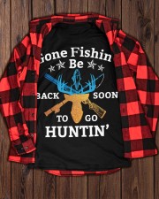 Gone Fishin Be Back Soon To Go Huntin Classic T-Shirt apparel-classic-tshirt-lifestyle-front-162