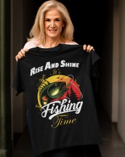 Rise And Shine Its Fishing Time Retro Fishing Lovers Gift Classic T-Shirt apparel-classic-tshirt-lifestyle-front-118