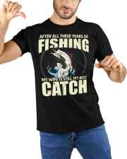 Mens After All These Years Of Fishing Funny Fisherman Wife Classic T-Shirt custom-t-shirts-classic-lifestyle-front-212