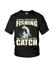 Mens After All These Years Of Fishing Funny Fisherman Wife Youth T-Shirt tile