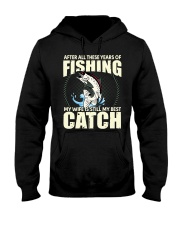 Mens After All These Years Of Fishing Funny Fisherman Wife Hooded Sweatshirt tile