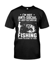 I'm Not Anti Social I'd Just Rather Be Fishing Premium Fit Mens Tee tile