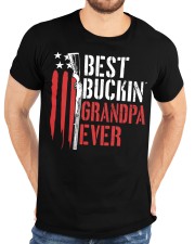 Best Buckin’ Grandpa Ever American Flag Classic T-Shirt custom-t-shirts-classic-lifestyle-front-196