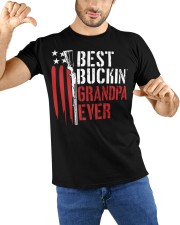 Best Buckin’ Grandpa Ever American Flag Classic T-Shirt custom-t-shirts-classic-lifestyle-front-212