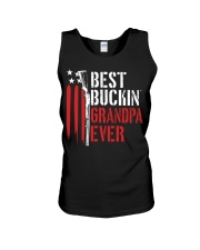 Best Buckin’ Grandpa Ever American Flag Unisex Tank tile