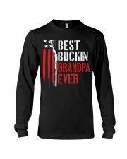 Best Buckin’ Grandpa Ever American Flag Long Sleeve Tee tile