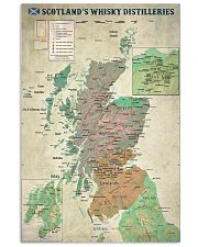 Scotland's Whisky Distilleries Map 11x17 Poster front