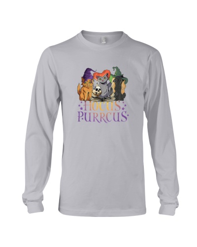 Hocus Purrcus - Halloween Cat Long Sleeve Tee