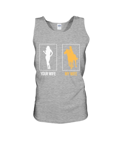 Your Wife My Wife - Funny Valentine Cowgirl Unisex Tank
