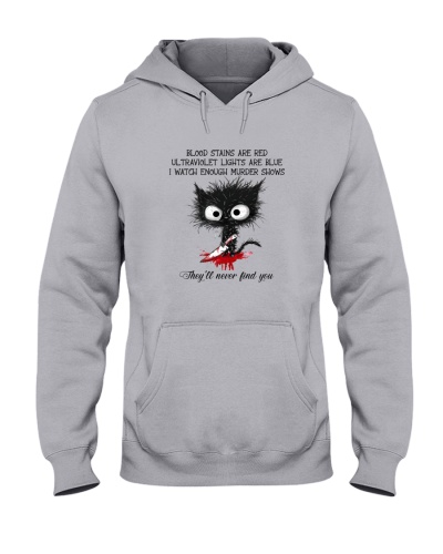 They'll Never Find You - Halloween Cat Hooded Sweatshirt