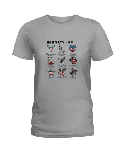 July 4th God Says I Am - Interesting Independence Day Cowboy 