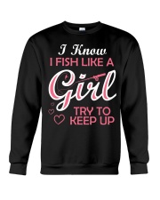 Fishing Tee Shirts Fishing Girl Try To Keep Up Crewneck Sweatshirt tile