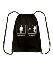 Your daughter My Fishing Daughter Funny Father' Drawstring Bag tile