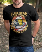 I Like Beer and Rugby Classic T-Shirt apparel-classic-tshirt-lifestyle-front-52