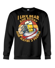 I Like Beer and Rugby Crewneck Sweatshirt tile
