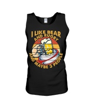 I Like Beer and Rugby Unisex Tank tile