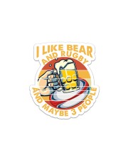 I Like Beer and Rugby Sticker tile