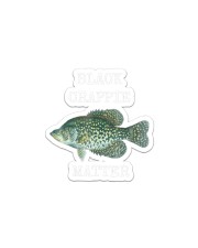 BLACK CRAPPIE MATTER CRAPPIE FISHING T SHIRT Sticker tile
