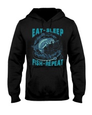 Eat Sleep Fish Repeat Funny Fishing Tee Shirt Hooded Sweatshirt tile