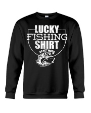 Lucky Fishing Shirt Funny Great Gift For Fish Crewneck Sweatshirt tile