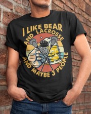 I Like Beer and Lacrosse Classic T-Shirt apparel-classic-tshirt-lifestyle-26