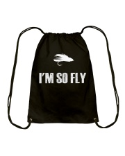 I'm So Fly Fishing Flies Fisherman Hobby Shirt Drawstring Bag tile