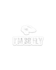 I'm So Fly Fishing Flies Fisherman Hobby Shirt Sticker tile