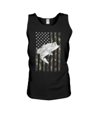 American Camouflage USA Flag Bass Fishing Fishe Unisex Tank tile