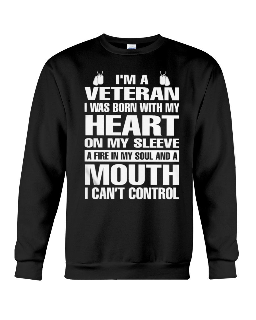 Im A Veteran 3 Veteran Best Gifts Veterans Day Tsh Crewneck Sweatshirt