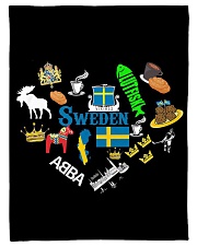 Love Sweden - Sweden Fleece Blanket Small Fleece Blanket - 30" x 40" thumbnail