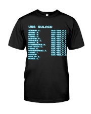 Alien Retro Vintage Code Names 02 Classic T-Shirt front