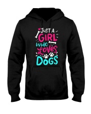 Just A Girl Who Loves Dog Hooded Sweatshirt thumbnail