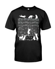 Cats Musical Notes Music Musician Composer Classic T-Shirt front