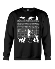 Cats Musical Notes Music Musician Composer Crewneck Sweatshirt thumbnail
