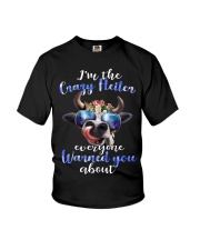 I'm The Crazy Heifer Everyone Warned You About Shi Youth T-Shirt tile