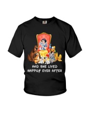 Snow White With Dogs And She Lived Happily Ever Af Youth T-Shirt tile