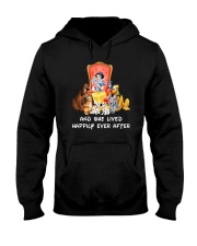 Snow White With Dogs And She Lived Happily Ever Af Hooded Sweatshirt tile