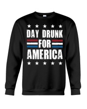 Independence Day Day Drunk For America Shirt Crewneck Sweatshirt thumbnail