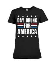 Independence Day Day Drunk For America Shirt Premium Fit Ladies Tee thumbnail