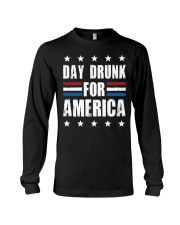Independence Day Day Drunk For America Shirt Long Sleeve Tee thumbnail