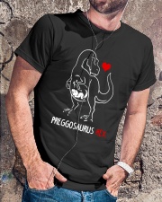 Preggosaurus Rex Mom Pregnant Mother Shirt Classic T-Shirt lifestyle-mens-crewneck-front-4