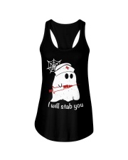 I Will Stab You Nurse Halloween Shirt Ladies Flowy Tank tile