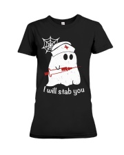 I Will Stab You Nurse Halloween Shirt Premium Fit Ladies Tee tile