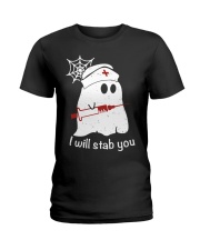 I Will Stab You Nurse Halloween Shirt Ladies T-Shirt tile