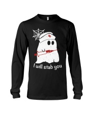 I Will Stab You Nurse Halloween Shirt Long Sleeve Tee tile