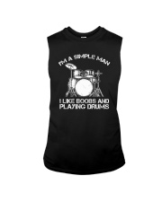 I'm A Simple Man I Like Boobs And Playing Drums Sleeveless Tee thumbnail