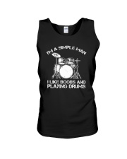 I'm A Simple Man I Like Boobs And Playing Drums Unisex Tank thumbnail